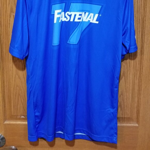 Excel Images Fastenal NASCAR #17 Men's XL Blue Short Sleeve T-Shirt Shirt NWOT - Picture 4 of 5